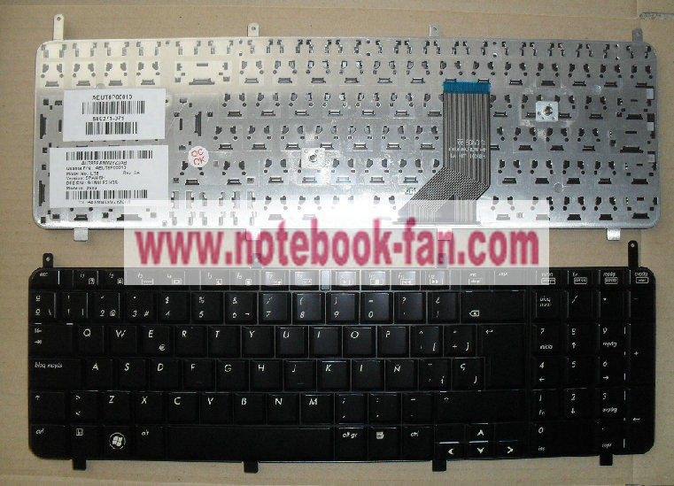 BRAND NEW HP HDX X18 X18T HDX18 Keyboard SPANISH/SP TECLADO BLAC - Click Image to Close